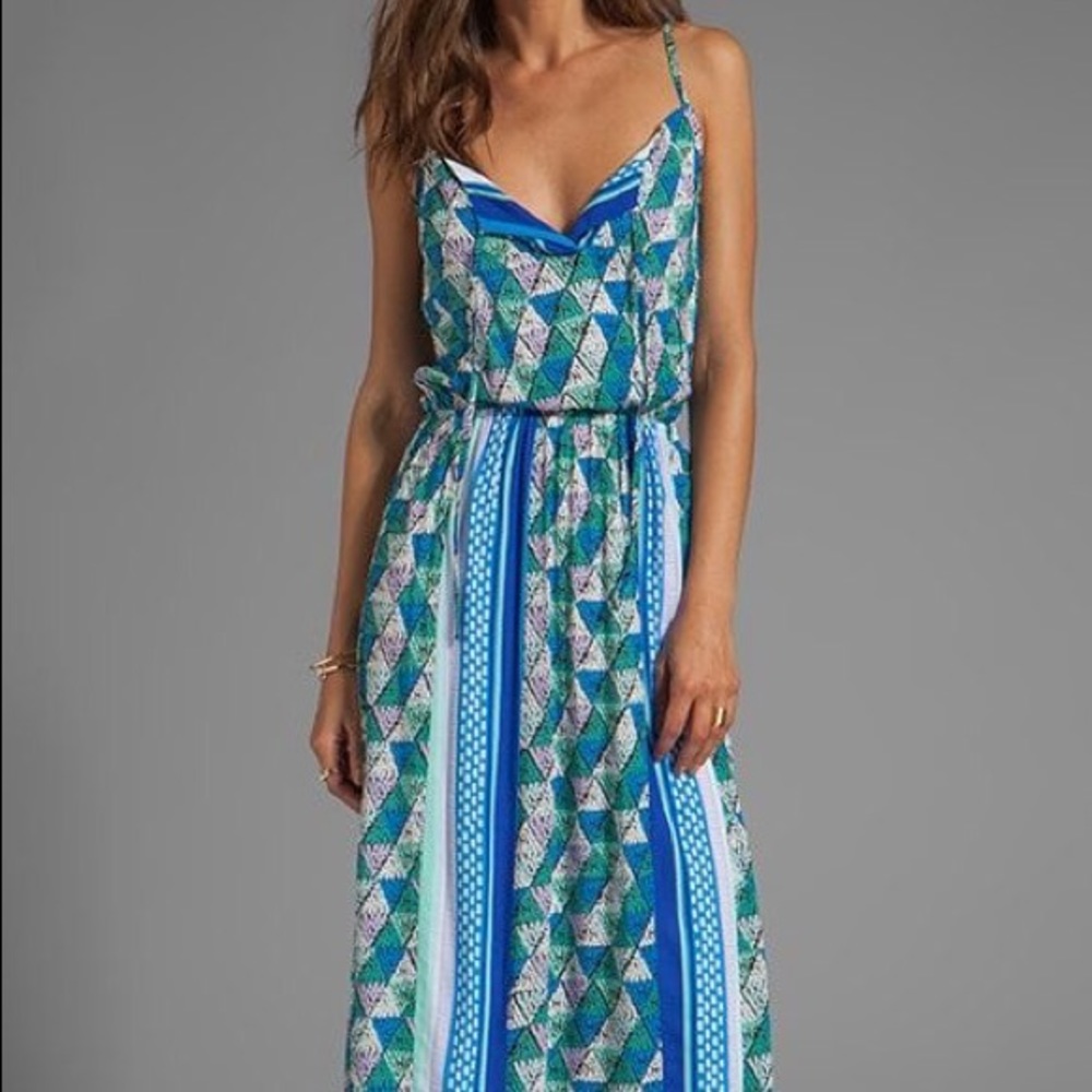 Ella Moss Tiki Maxi Dress Ocean